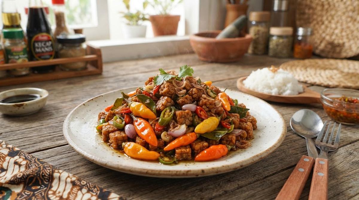 Oseng Cabe Gendot Tempe