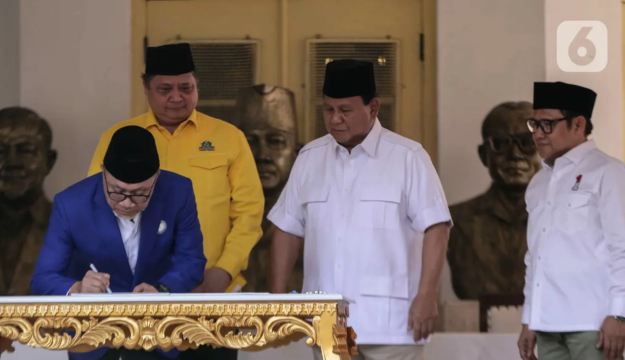 Ketum PAN Zulkifli Hasan menuturkan pemberian dukungan kepada Prabowo ini dilakukan melalui pembahasan secara matang. (Liputan6.com/Faizal Fanani)