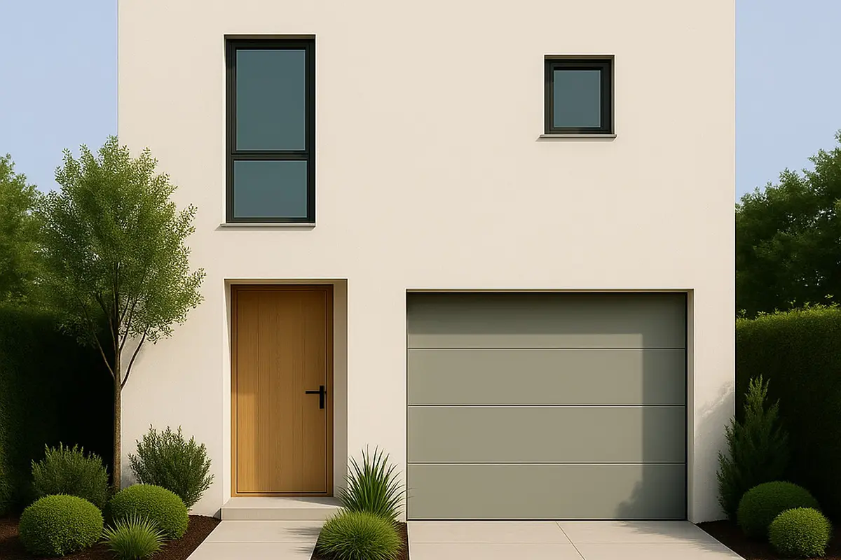 Model Rumah dengan Garasi Tersembunyi/via AI