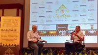 Roland Joffe dan Patrick Frater editor variety di Balinale-X Film Forum 23 Sept 2018. di Ayodya Resort, Nusa Dua.