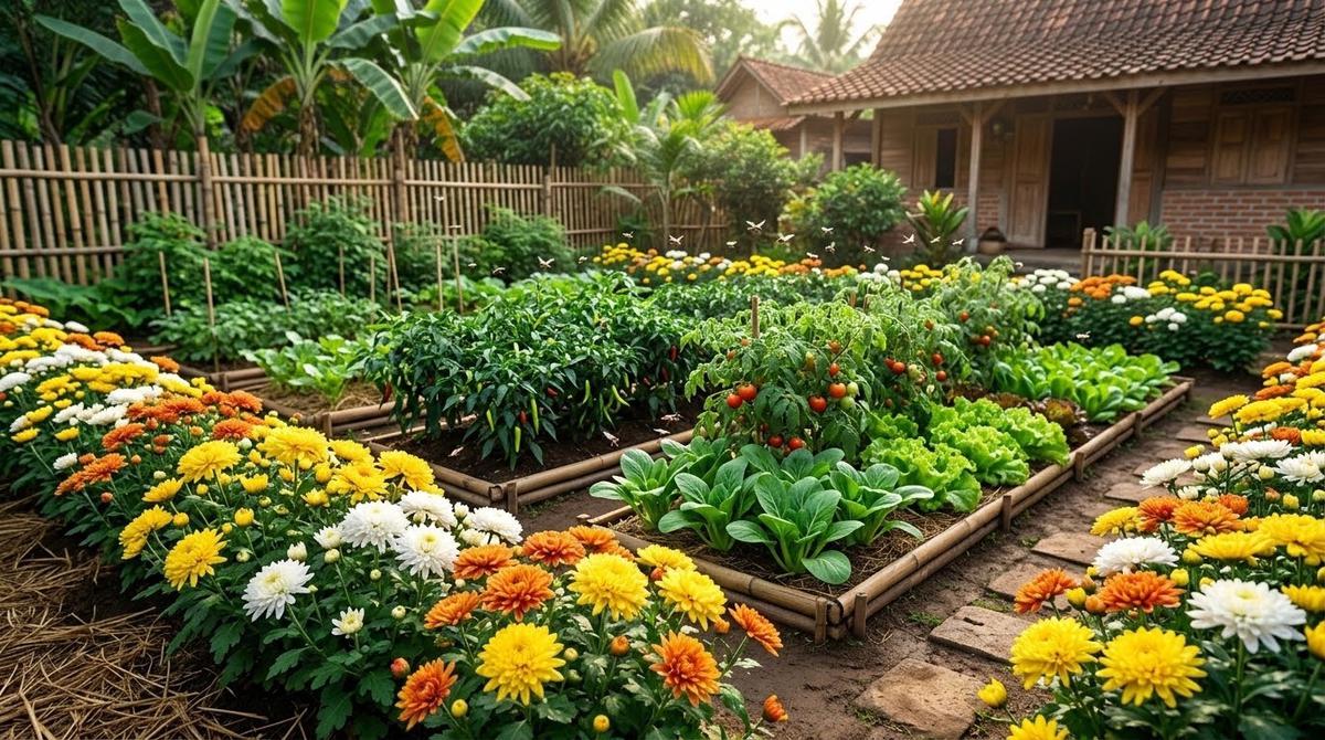 Tanaman Krisan untuk Tanaman Pendamping