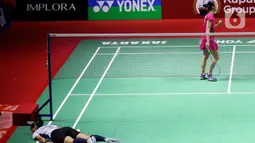 Putri KW menang dengan skor 15-21, 22-20, 23-21 dalam durasi 92 menit.(Liputan6.com/Herman Zakharia)