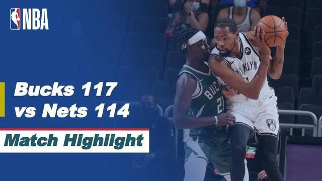 Berita Video Highlights NBA, Milwaukee Bucks Permalukan Tamunya Brooklyn Nets 117-114