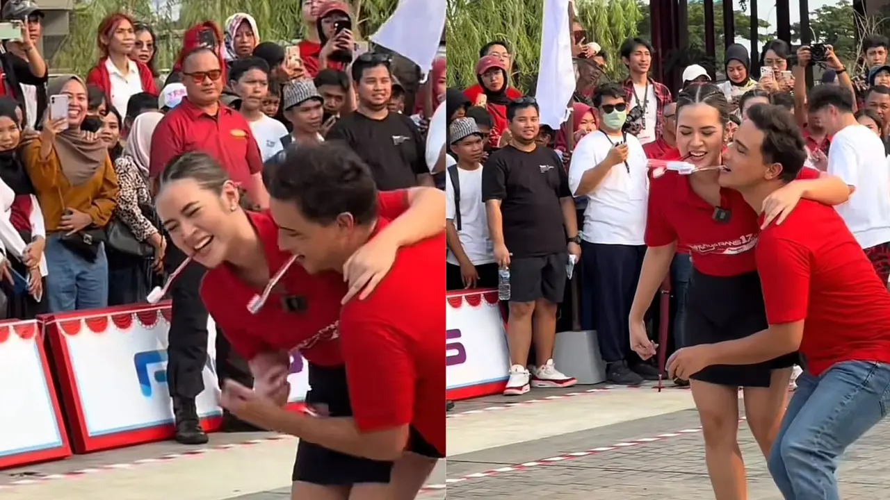 Momen Raisa dan Hamish Daud ikut lomba saat 17 Agustus