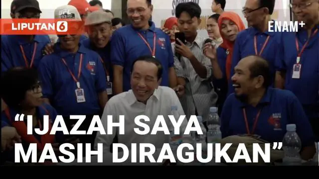 VIDEO: Begini Curhat Jokowi Soal Ijazah Depan Teman-Temannya