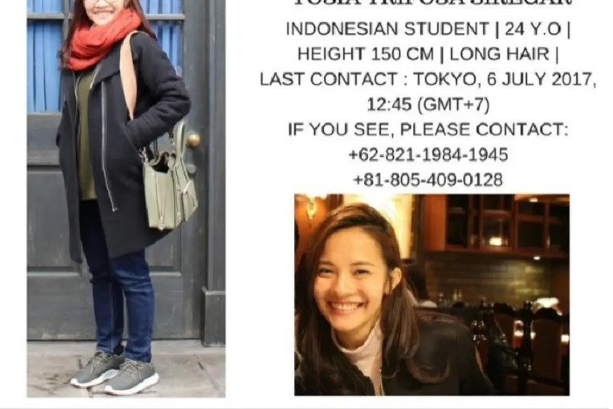 WNI Yosia Trifosa Siregar Dikabarkan Hilang di Jepang