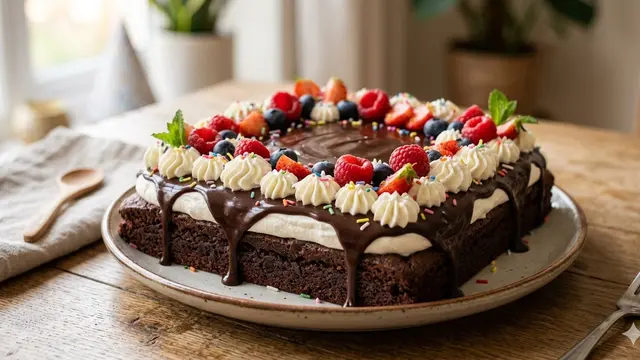 Kue Ultah Brownies (Foto: Gemini AI)