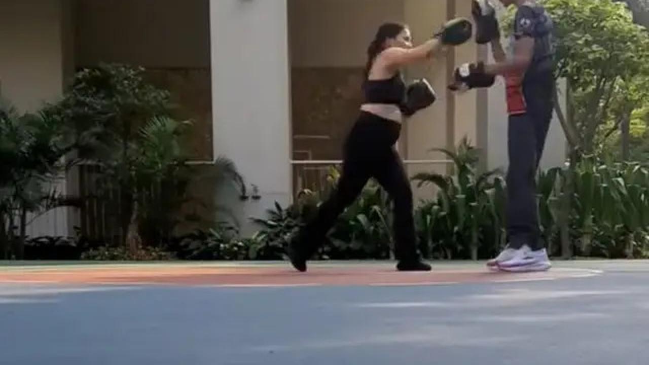 7 Potret Nikita Willy Boxing Saat Hamil Kedua, Bakal Lahiran di Amerika