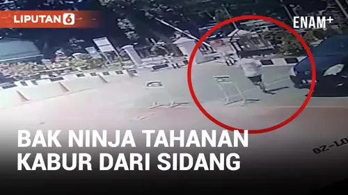 VIDEO: Mirip GTA, Tahanan di Makassar Kabur saat Pengadilan