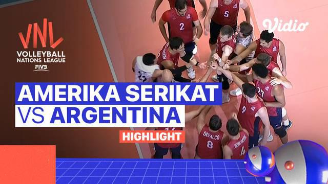Berita Video, Highlights Pertandingan Volleyball Nations League 2022 Putra antara Amerika Serikat Vs Argentina