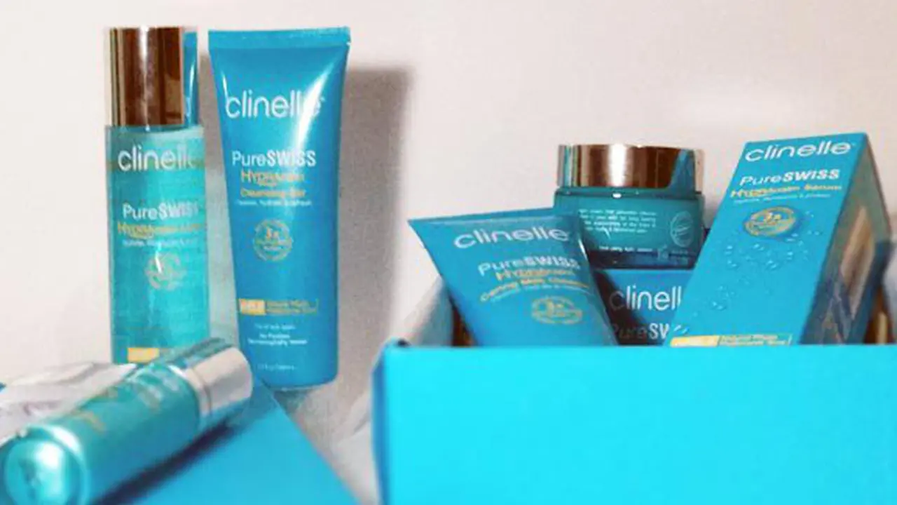Rangkaian produk Clinelle PureSWISS HydraCalm | Copyright: Vemale.com/Dewi Ratna