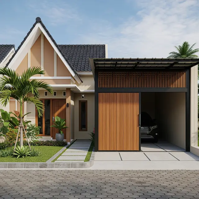 9 Model Carport Tertutup dengan Pintu Geser Otomatis, Solusi Modern Keamanan Rumah