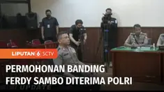 Polri telah menerima memori banding Irjen Ferdy Sambo atas putusan pemberhentian tidak dengan hormat terkait kasus pembunuhan berencana Brigadir Yosua. Rencananya, sidang banding akan digelar pada pekan depan dipimpin Ketua Majelis Banding.