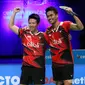 Ganda campuran Indonesia Tontowi Ahmad/Liliyana Natsir meraih gelar perdana di 2016 usai menjuarai Malaysia Open Super Series Premier 2016. (Liputan6.com/Humas PP PBSI)