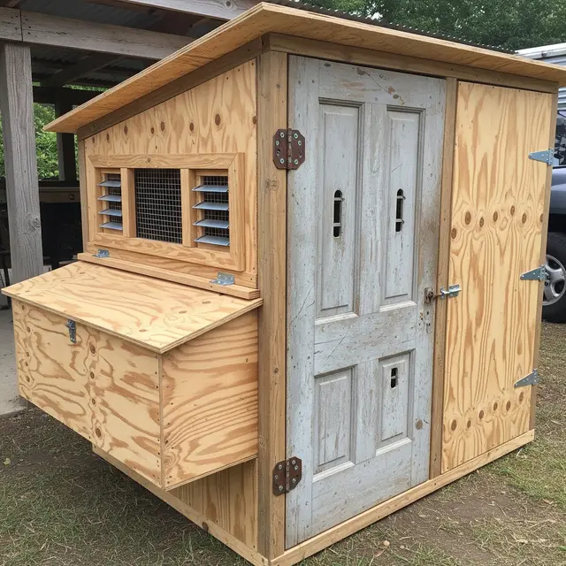 Desain Kandang Ayam dari Barang Bekas Kreatif dan Low Budget (AI)