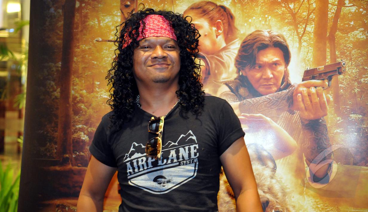 Candil saat menghadiri trailer film Comic 8: Casino King's di Kemang Village XXI, Kemang, Jakarta Selatan, Rabu (15/4/2015). (Liputan6.com/Panji Diksana)