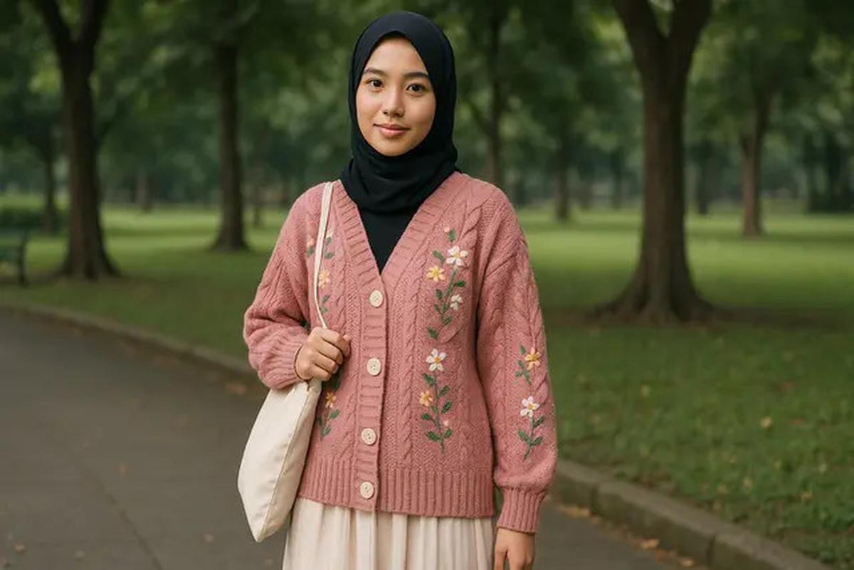 7 Model Cardigan Rajut Warna Pink yang Cocok untuk Wanita yang Ingin Tampil Aesthetic