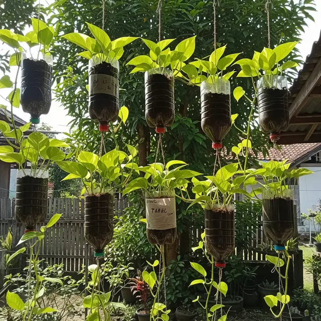 Jenis Tanaman yang Cocok untuk Kebun Gantung Botol Bekas