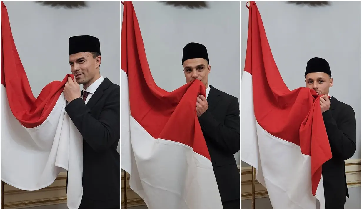 Dalam prosesi resmi tersebut, Emil, Joey, dan Dean tampil serasi dengan setelan jas hitam dan peci senada. Mereka membaca ikrar sebagai WNI dengan penuh khidmat sebelum menandatangani dokumen kewarganegaraan. Lagu kebangsaan Indonesia Raya juga mereka nyanyikan dengan semangat, menandai awal perjalanan baru bersama Timnas Indonesia.  (Liputan6.com/IG/@pssi)