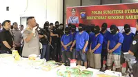 Sindikat Narkoba Jaringan Internasional Terungkap di Medan. (Liputan6.com/ Reza Efendi)