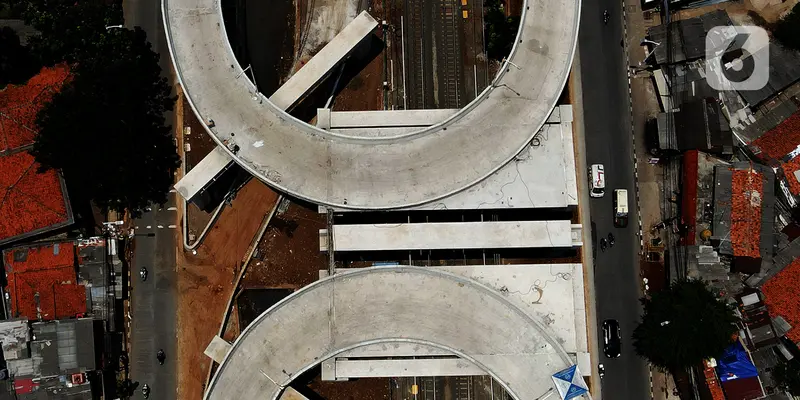 FOTO: Memantau Pembangunan Flyover Tanjung Barat