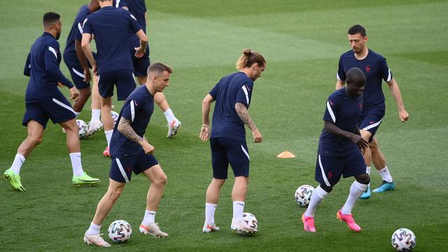 Latihan Pemain Prancis Hadapi Portugal di Euro 2020