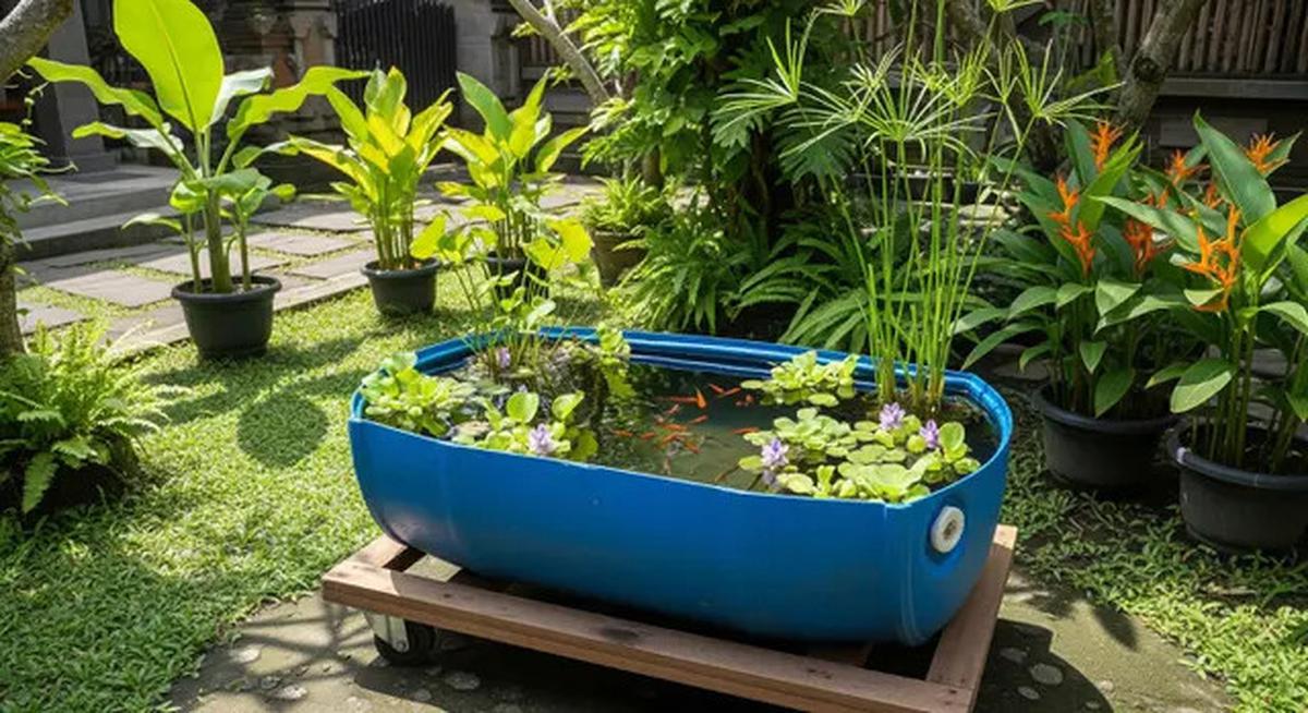 8 Model Kolam Ikan dari Drum Bekas, Bentuknya Sederhana tapi Unik