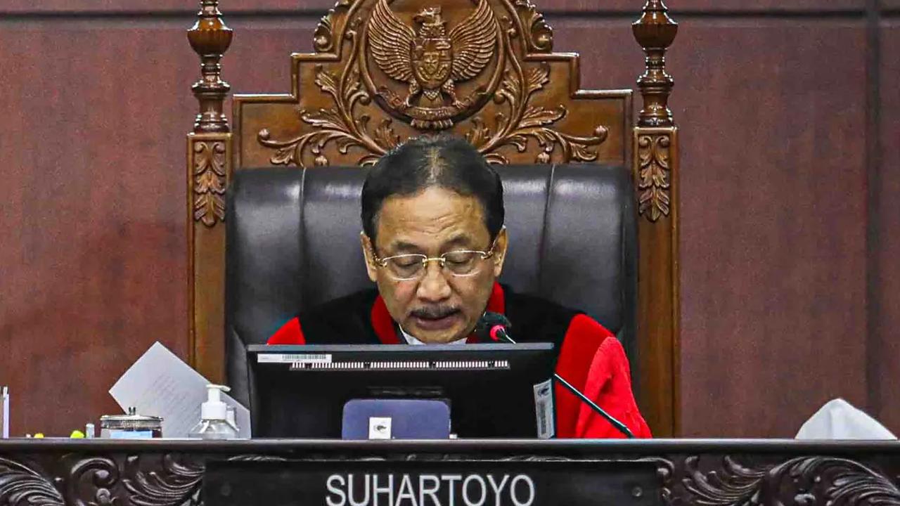 FOTO: Momen Mahkamah Konstitusi Tolak Gugatan Syarat Hakim Konstitusi Minimal 55 Tahun