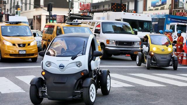 Ilustrasi mobil listrik. (AP)