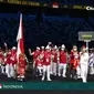 Kontingen Indonesia pada upacara pembukaan Paralimpiade Tokyo 2020. (Tangkapan Vidio)