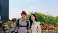 Febby Rastanty Dampingi Suami Rayakan HUT ke-80 Polri, Tenteng Tas Rp 35 Jutaan