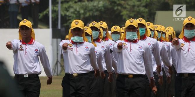 Latihan Gabungan untuk Menilai Calon Pembawa Baki Paskibraka 2017