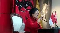 Ketua Umum Partai Persatuan Indonesia Perjuangan (PDIP) Megawati Soekarnoputri di HUT ke-51 PDIP. (Youtube PDIP)