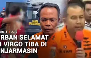22 Korban Selamat KM Virgo Transport 8 Tiba, Tim SAR Perluas Area Pencarian