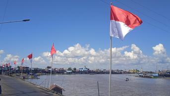 Tekad Kutai Kartanegara dalam Aksi Pengibaran 10 Juta Bendera Merah Putih