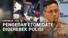 Ratusan bungkus zat psikoaktif baru etomidate bernilai setengah miliar rupiah dibongkar polisi dalam penggerebekan di sebuah kontrakan, di kawasan Penjaringan, Jakarta Utara. Polisi juga meringkus seorang pengedar.