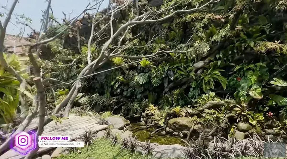 Model Kolam di Taman Rumah Soimah yang Luas Banget, Asri dengan Detail Artistik