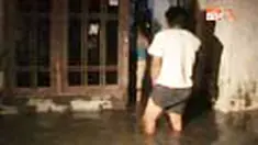 Ratusan rumah di dua desa di pantai utara Subang, Jabar, terendam air pasang. Banjir juga memutus ruas jalan. 