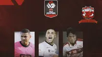 Piala Menpora - Madura United, Alberto Goncalvez, Jaimerson Xavier, Bayu Gatra (Bola.com/Adreanus Titus)