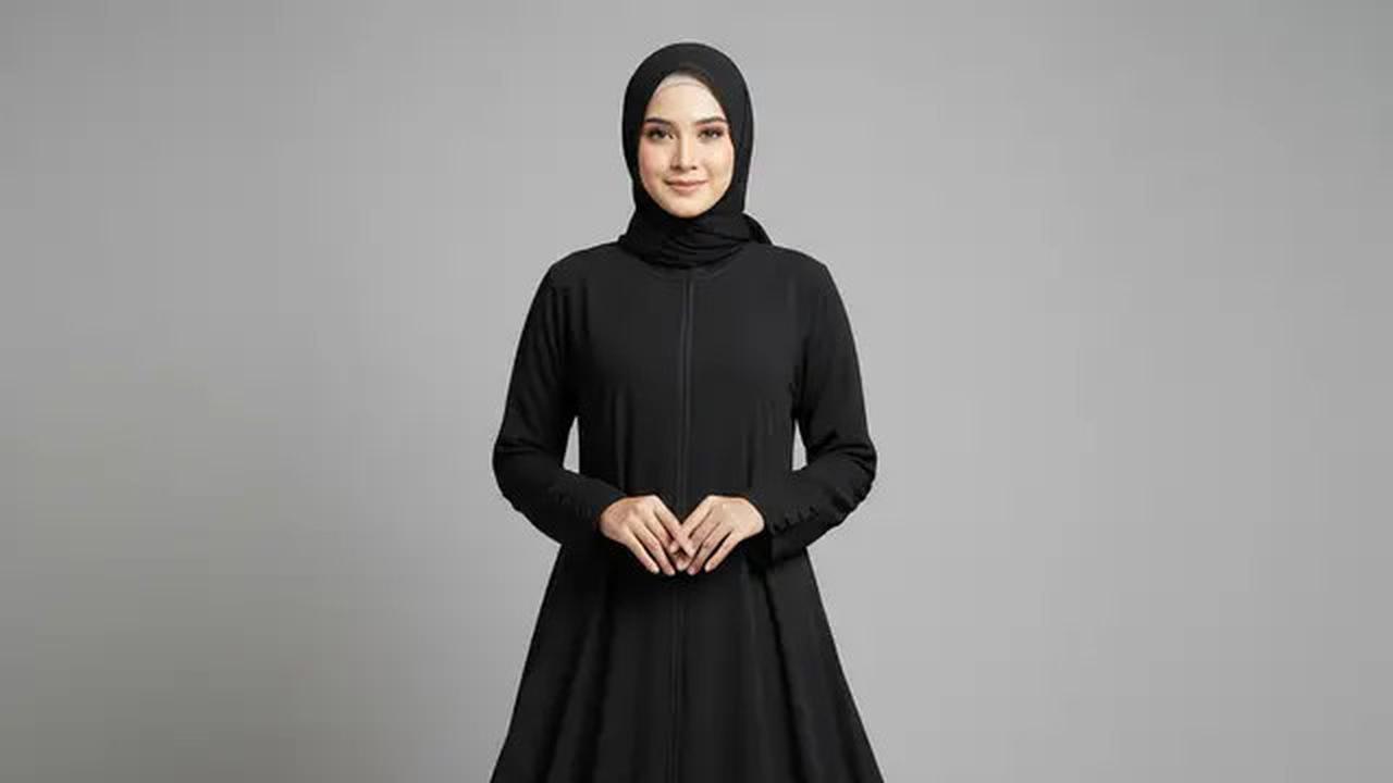 7 Model Gamis Abaya Hitam Polos, Inspirasi Tampilan Elegan dan Minimalis