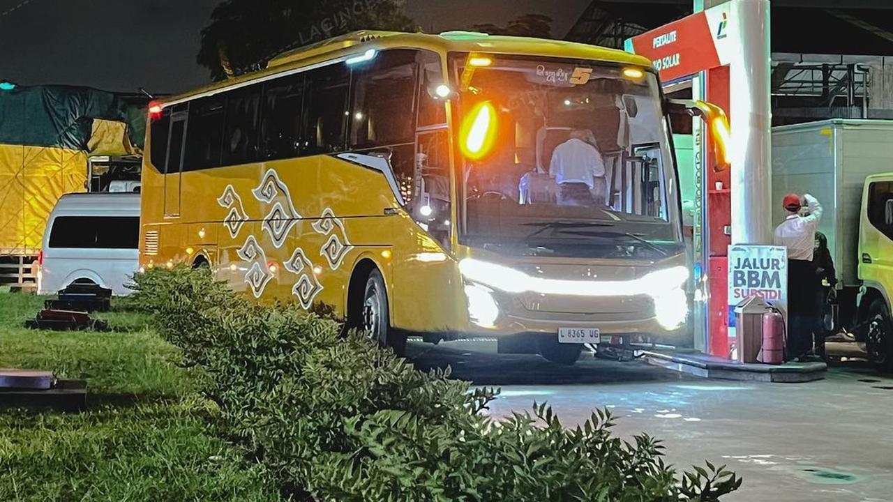 Jetbus 5 MHD juga ikut dibawa