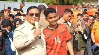 Dengar Pemuda Agam Curhat Mau Jadi Tentara, Prabowo Langsung Beri Perintah ke Menhan