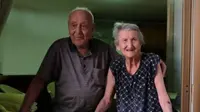 Antonio Vassallo (100) dan istrinya, Amina Fedollo (93). Foto: Mirror