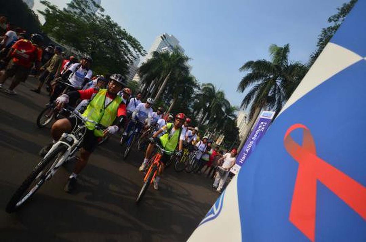 Peringatan Hari AIDS sedunia di Jakarta