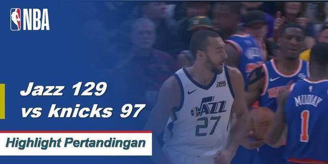 Cuplikan Pertandingan NBA : Jazz 129 vs Knicks 97