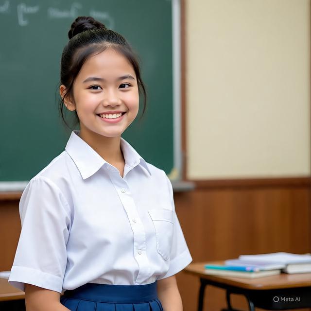 Model Rambut Anak Sekolah Perempuan (Foto: AI)