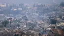 Jumlah korban secara keseluruhan, sejak dimulainya perang pada 7 Oktober 2023, sedikitnya ada 53.339 warga Palestina tewas dan 121.034 lainnya terluka. (Menahem KAHANA/AFP)