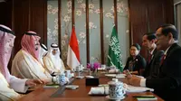 Bertemu Pangeran Salman di Tiongkok, Jokowi minta Arab Saudi tambah kuota haji Indonesia (Biro Pers Istana Kepresidenan)