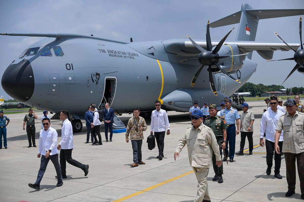 FOTO: Presiden Prabowo Resmikan A400M, Pesawat Jumbo Baru TNI AU