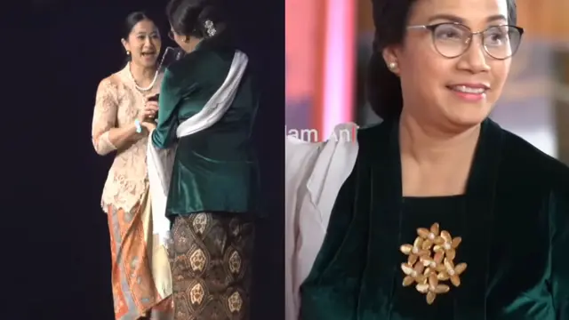 Sri Mulyani saat berkebaya di acara Piala Citra 2022